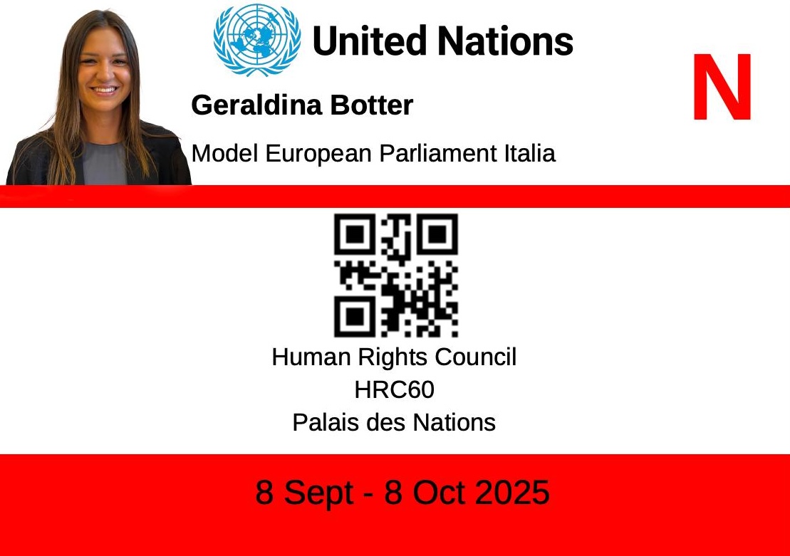 United Nations Geraldina Botter - Model European Parliament Italia